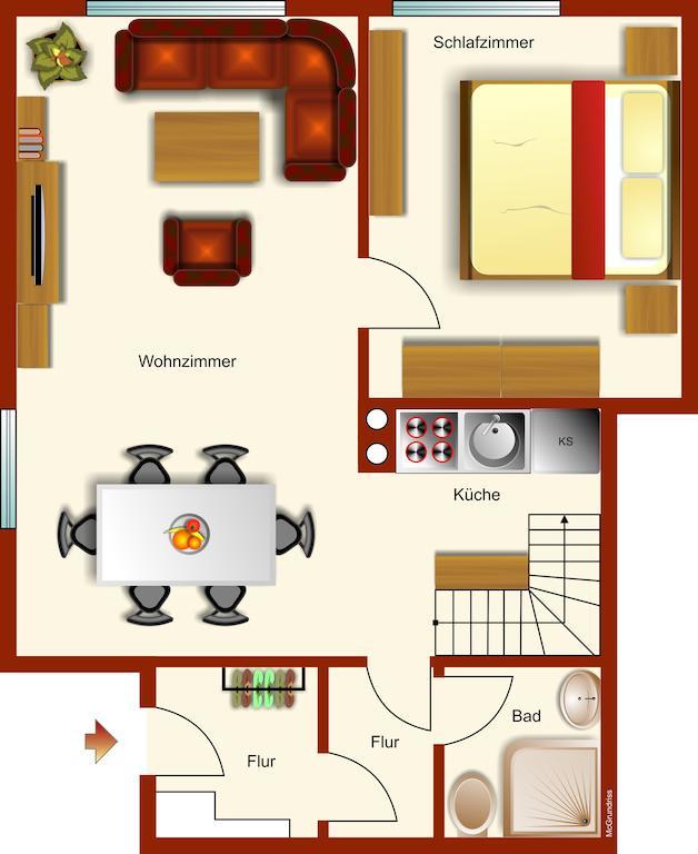 Ferienwohnanlage Bruckner Apartment Rostock Room photo